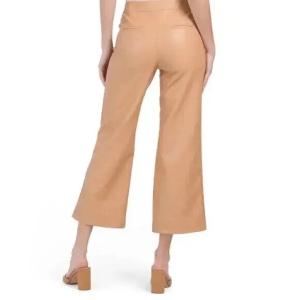 Bagatelle Vegan Leather Cropped Pants City Preppy Mob Wife Party Academia XL